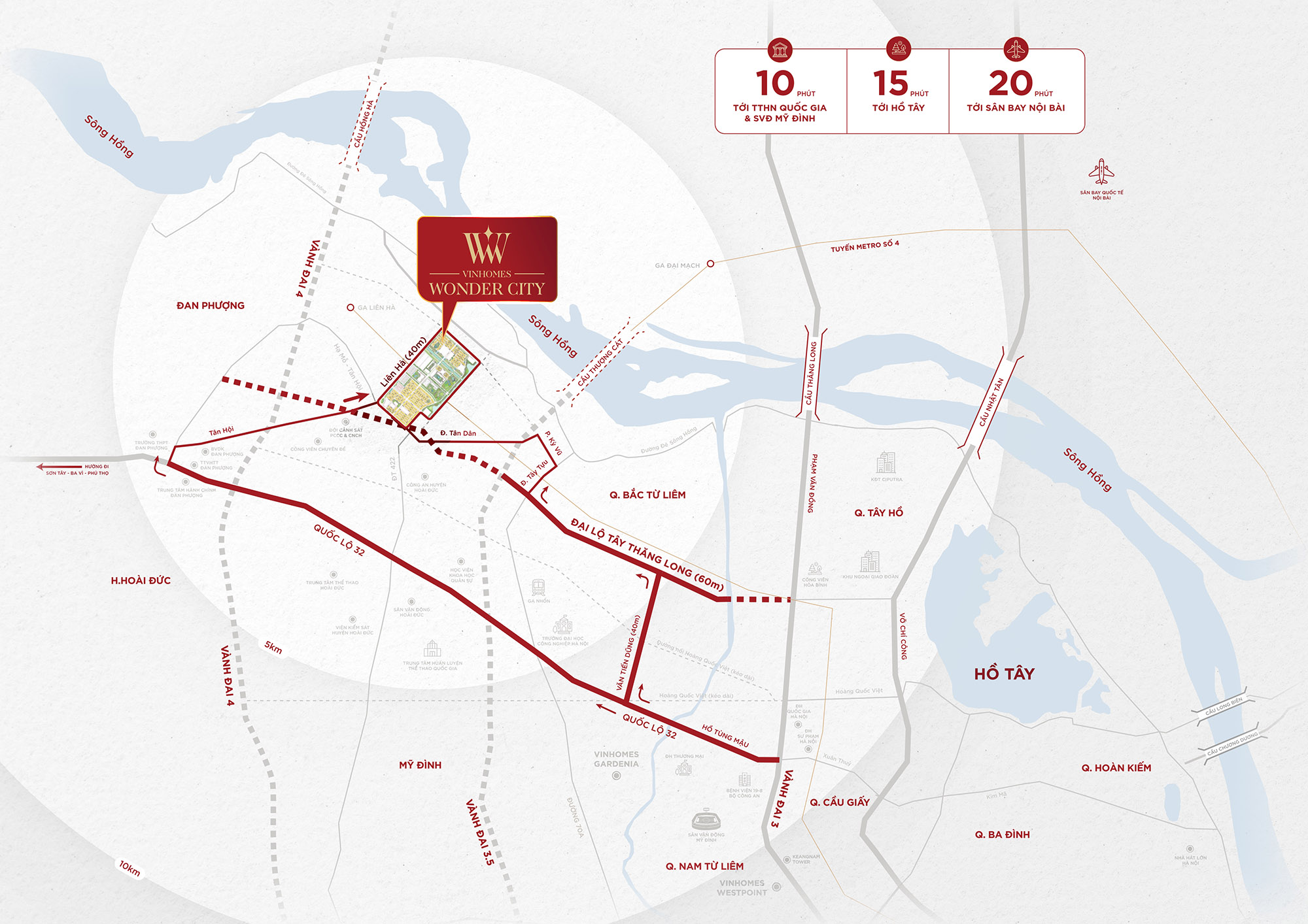 Vị trí masteri đan phượng